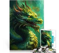Evil Chinese DragonJigsaw Puzzles for Adults 1000 Pieces Challenging Game Gifts is ideal as a gift for the whole family 38x26cm