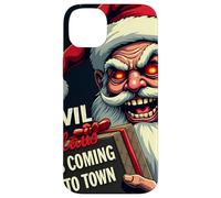 Evil Claus Is Coming to Town - Creepy Holiday Santa Case for iPhone 14 Plus