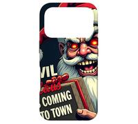 Evil Claus Is Coming to Town - Creepy Holiday Santa Case for iPhone 17 Pro