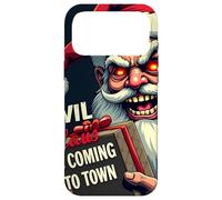 Evil Claus Is Coming to Town - Creepy Holiday Santa Case for iPhone 17 Pro Max