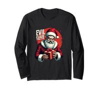Evil Claus is Coming to Town - Creepy Holiday Santa Long Sleeve T-Shirt