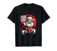 Evil Claus is Coming to Town - Creepy Holiday Santa T-Shirt