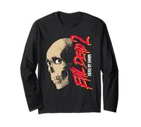 Evil Dead 2 Dead by Dawn Skull Design Horror Movie Long Sleeve T-Shirt