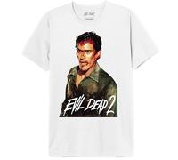 Evil Dead 2 Men's Meedeadts004 T-Shirt, White, S