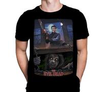 Evil Dead Cellar Mens T-Shirt Gothic Horror Print, Black Cotton T-Shirt, Movie Poster Tee