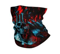 Evil Dead Satanic Skull Dark Unisex Neck Gaiter Warm Bandana Stretchy Snood For Running Cold Weather Sport Winter