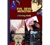 Evil Devil monster: Coloring book