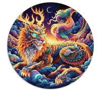 Evil Dragon 1000 Piece Jigsaw Puzzle for Women, Men Animals Challenging Puzzles Challenge Games Creativity & Gift Giving 1000pcs (67.5x67.5cm)