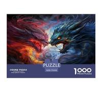 Evil Dragon 1000 Piece Puzzle Games Premium & Durable for Adults Fun Puzzles for Creativity And Mindfulness Challenging Jigsaw Puzzles for Adults And Family for Stress Relief 1000pcs (75x50cm)