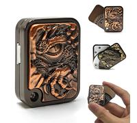 Evil Dragon Fidget Slider, EDC Fidget Toys Adults Haptic Slider, Home Office Gadgets Executive Desk Toy for Keep Focus & Stress Relief, Gift for Him (Copper/Brass)