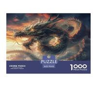 Evil Dragon Jigsaw Puzzles Puzzles for Adults Kids. 1000 Pieces Great Gifts Challenge Toy Educational Game Home Decoration for Adults& Kids Age 14 Years Up 70x50cm/1000pcs