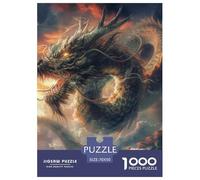 Evil Dragon Puzzles 1000 Pieces For Adults And Kids with Extra Fun Challenges Colourful Creativity Gift Giving Recycled Cardboard 70x50cm/1000pcs