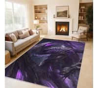 Evil Dragon Rugs for Living Room Bedroom, Fantasy Dragon Area Rugs Large 100x150 cm, Washable Non Slip Pattern Carpet Home Decor C&J57