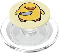 Evil Duck Knife Yellow Rubber Duck PopSockets PopGrip for MagSafe