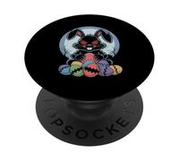 Evil Easter Bunny Scary Horror Rabbit Red Eyes Monster PopSockets Adhesive PopGrip