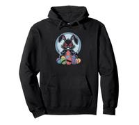 Evil Easter Bunny Scary Horror Rabbit Red Eyes Monster Pullover Hoodie