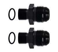 EVIL ENERGY 10AN Male Flare to M16 x 1.5mm Male Metric Fitting Adapter Aluminium Alloy 2PCS