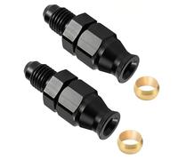 EVIL ENERGY 10AN Male to 5/8" Hardline Compression Fitting Adapter Aluminum Black 2PCS