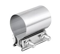 EVIL ENERGY 2.25 Inch 2 1/4 Butt Joint Exhaust Band Clamp Sleeve Stainless Steel 2pcs