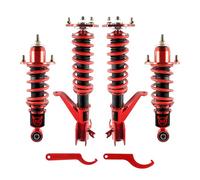 EVIL ENERGY Coilovers Compatible for Honda Civic DX/EX/GX/HX/LX/Si 2000-2006, Height Adjustable Coilovers Suspension Lowering Kit, Red