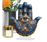 Evil Eye - Acrylic 25 x 22 cm 120 g | Evil Eyes Ornament, Sacred Geometry Wall Art, Meditation Symbol | For Home, Bookcase, Desk, Mantle, Fireplace Protection, Spiritual Decorative Exterior