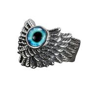 Evil Eye Adjustable Open Ring for Women and Blue Eye Finger Jewelry Versatile Costume Accessory Comfortable Fit for Any Occasion