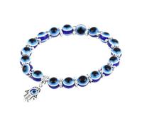 Evil Eye Beads Bracelet, Evil Eye Bracelets - Fashion Bracelet for Men, Good Luck Bracelet for the Blessing of Protection, Blue Eye Bead Charm Bracelet, Se référer au descriptif, Resin, Refer to