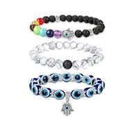 Evil Eye Bracelet - Evil Eye Beads,Turkish Eye Bracelet,Evil Eye Bracelet Women,Blue Beaded Charm Stretch Bracelet Hand,Butterfly Bracelet Turtle Blue Eyes Beaded Animal Pendant Elastic Bracelet