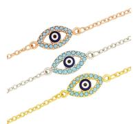 Evil Eye Bracelet, Evil Eye Jewelry, Gold Silver Rose Gold Evil Eye, Greek Jewelry, Good Luck Gifts, Best Friend Gift, Lucky Eye Bracelet
