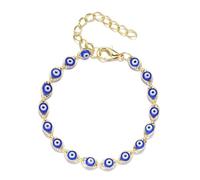 Evil Eye Bracelets Blue Eye Bracelet for Women Evil Eye Jewelry Ojo Hamsa Bracelet Lucky Turkish Trendy Jewelry, One Size, Metal Stone, no gemstone