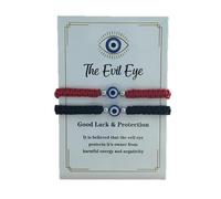Evil Eye Bracelets for Men and Women, One Size, Braided Chain, no gemstone