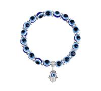 Evil Eye Bracelets, Good Luck Protection Bracelet, Blue Eye Bead Bracelets, Stylish Unisex Jewelry Adjustable Wrist Chain Sturdy Materials for Daily Wear Gift Festivals Spiritual Protection Use