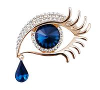 Evil Eye Brooch Crystal Pearl Evil Eyes Lapel Pin for Women Shawl Scarf Buckle Jewelry, Crystal, crystal
