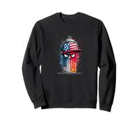 Evil Eye Can with USA Cap for Graffiti Lovers Sweatshirt