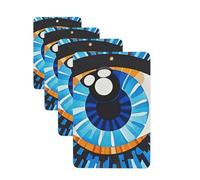 Evil Eye Car Air Freshener Cards for Women Men 4 Pack Cute Car Accessories Long Lasting Scent Car Diffuser Hanging Auto Aromatherapy Tablets Car Fresheners Gifts