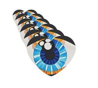 Evil Eye Car Air Fresheners 6 Pcs Funny Hanging Car Air Fresheners Cute Long Lasting Scented Mirror Hanging Decoration Ornaments Gift Auto Interior Decor For Men Women Heart Shape