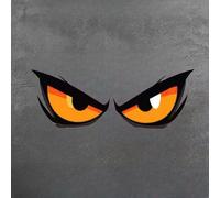 Evil Eye Car Decal for Side Mirror Rear Window and Vehicle Body Panels Waterproof PVC Sticker for Daily Exterior Use (Yellow)