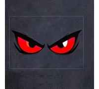 Evil Eye Car Decals Waterproof and Fade Resistant PVC Material for Side Mirror Window and Rear Vehicle Attachment (Red)