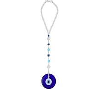 Evil Eye Car Rearview Mirror Hanging Ornament - Blue Eye Beaded Accessory for Good Luck & Protection | Pendant for Car Rearview Mirrors, Balconies & Door Frames
