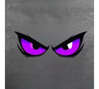Evil Eye Car Stickers Waterproof PVC Decals Red(Purple)