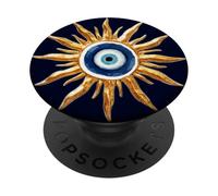 Evil Eye Charm For Protection Sun Celestial Art PopSockets Adhesive PopGrip
