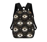 Evil Eye Classic Mens Backpack Womens 17 Inch Shoulder Bag
