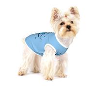 Evil Eye Cotton Sleeveless Dog Tee Shirt Pet Vest Apparel Printed Lightweight T-Shirts For Small