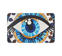 Evil Eye Doormat 20 X 31.5 Inch Welcome Mat Non-Slip Absorbent Bath Rug Soft Washable Floor Mat Carpet for Kitchen Bedroom Bathroom Home Decor