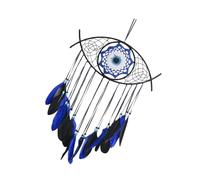 Evil Eye Dream Catcher Wall Hanging Decoration Handmade Craft for Home Decor Protects Against Negative Energy for Bedrooms and Living Spaces