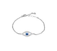 Evil Eye Elliptical Bracelet Blue Silver Latelita White One Size