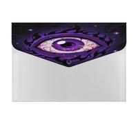 Evil Eye Folder Accordion File Organizer Expanding File Folder with 6 Pockets Portable Receipt Paper Bill Document Organizer Letter A4 Size Filing Folder Office Supplies
