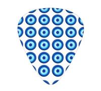 Evil Eye Guitar Picks Gift Set - Smooth Durable Plectrums For Acoustic, Electric & Bass Guitar, Perfect Present For Guitar Lovers & Musicians