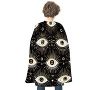 Evil Eye Halloween Costumes Cape Dress Up 70cm | Double-Sided Costume Cloak for Cosplay Party Christmas
