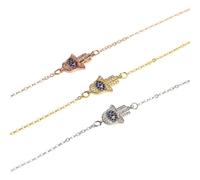 Evil Eye Hamsa Hand Bracelet Lucky Hamsahand Bracelet Hamsa Evil Eye Jewelry Good Luck Gift Gifts for Her Greek Jewelry